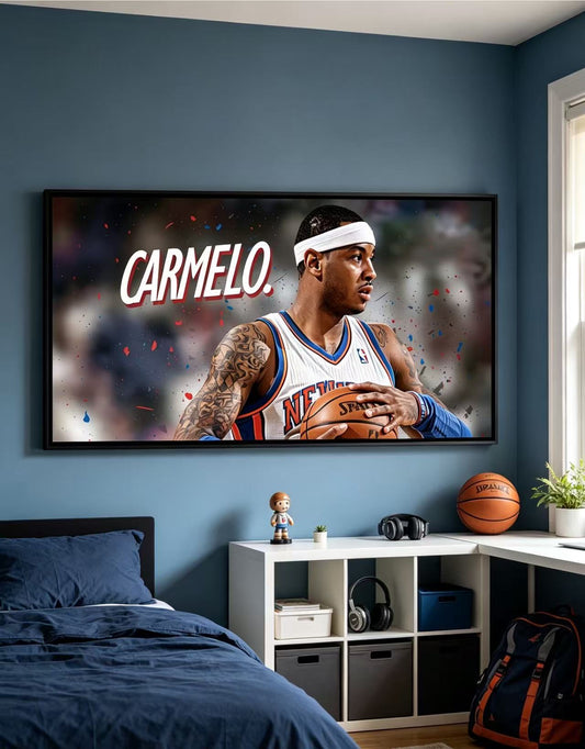Carmelo Anthony New York Knicks Basketball Wall Art